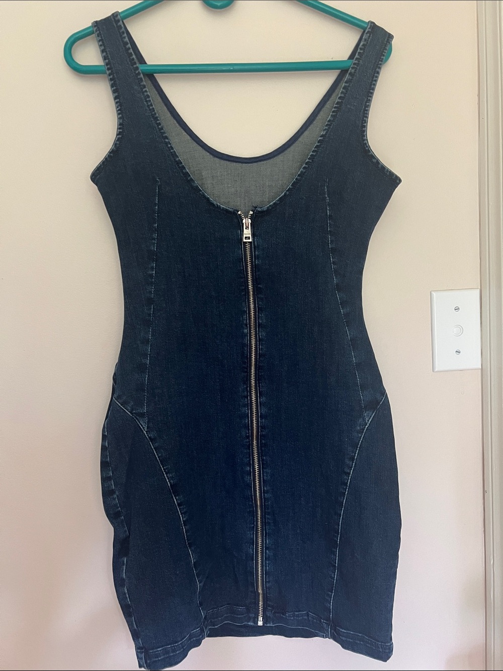 Guess • Women’s S • Dark Navy Denim Tank Dress - Picture 4 of 10
